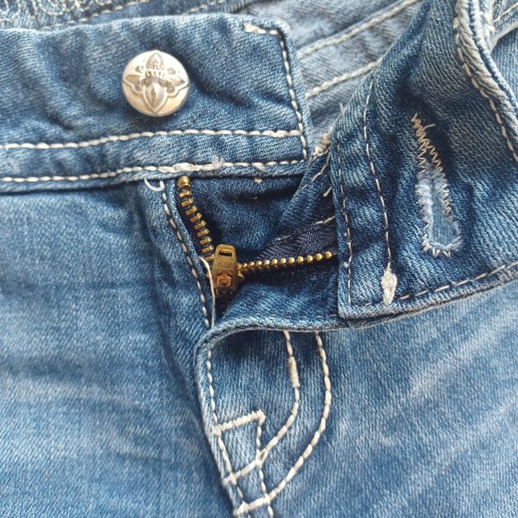 Miss Me Thick Stitch Bootcut Jeans Size 27x33 - Picture 6 of 16